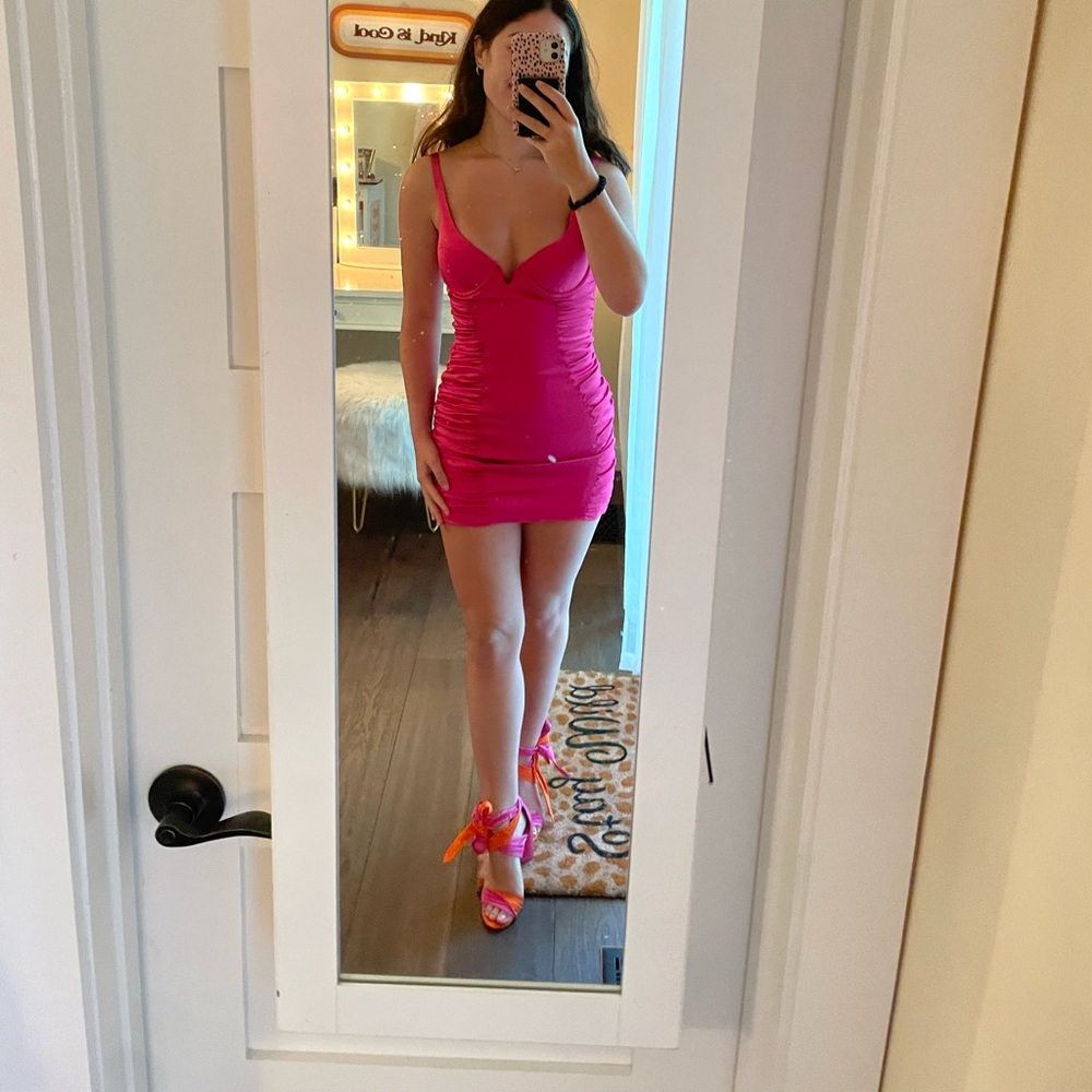 Oh Polly Hot Pink Dress